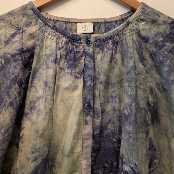 Boho Tie-Dye Tunic Blouse | Cottagecore Peasant Top Size‎ Medium Whimsigoth - Picture 5 of 15